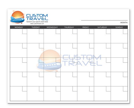 Wall Calendar, Small Dry Erase 1