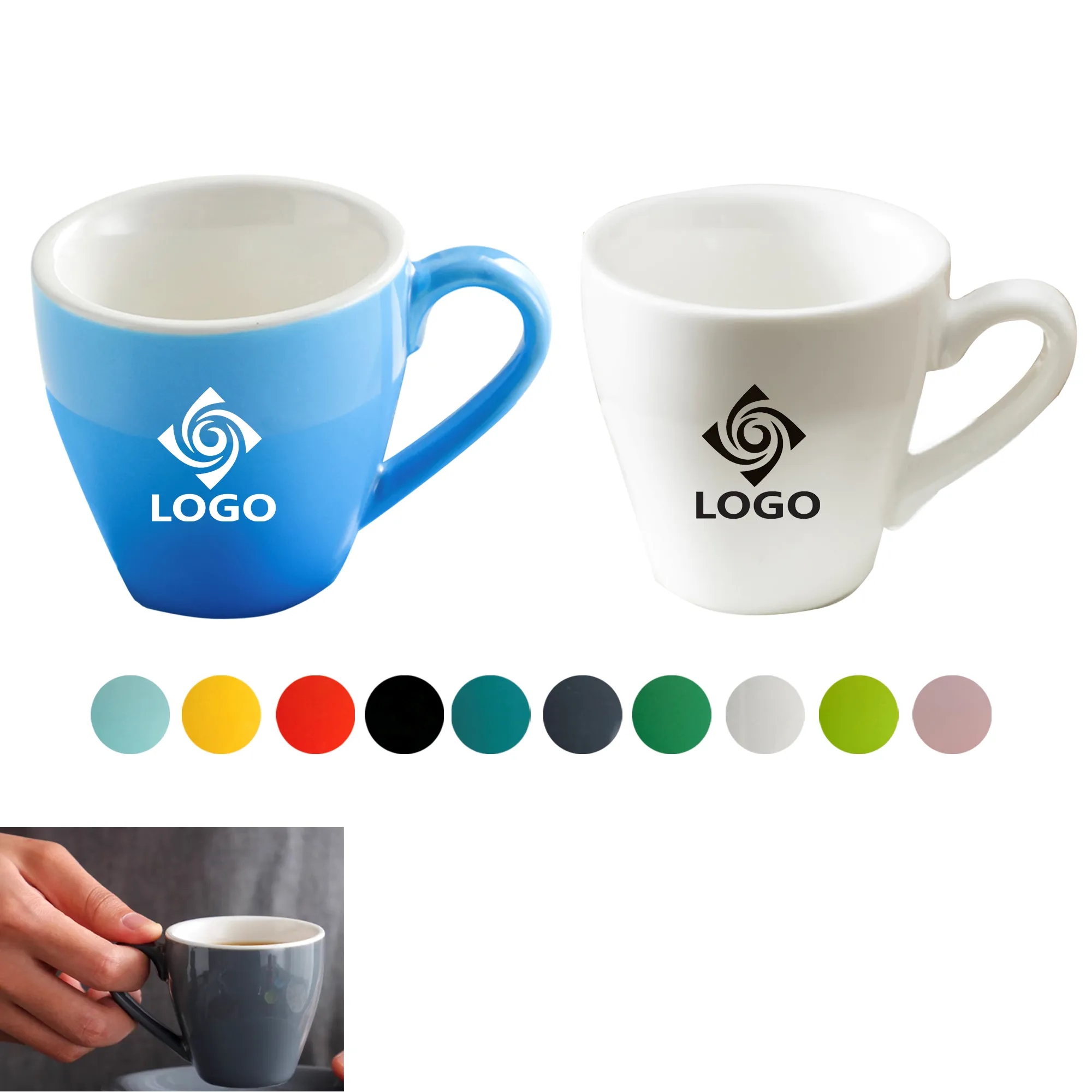 2.7oz Mini Procelain Espresso Cup 3