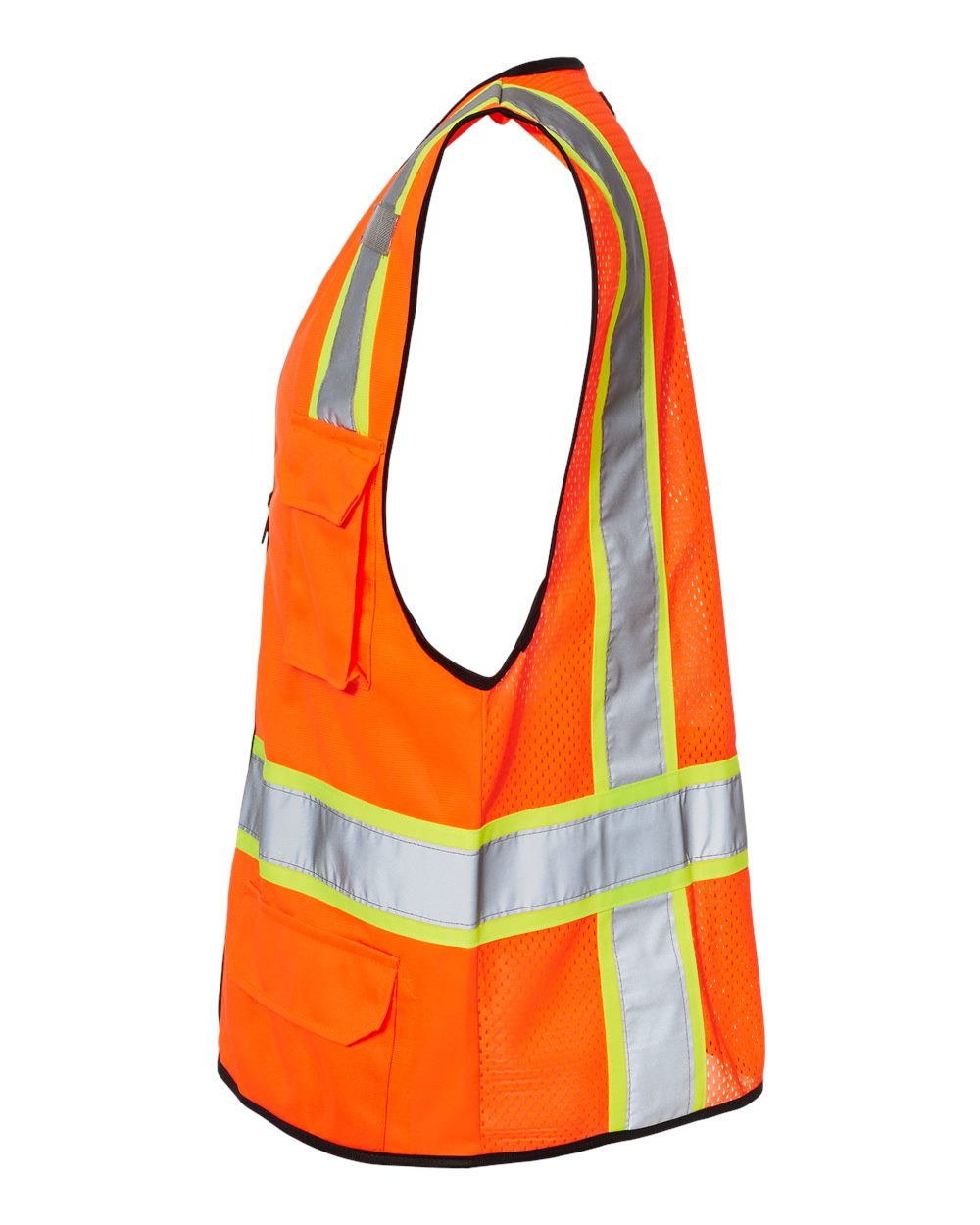 Unisex 6 Pocket Contrast Class 2 Vest - 1580-1581 7