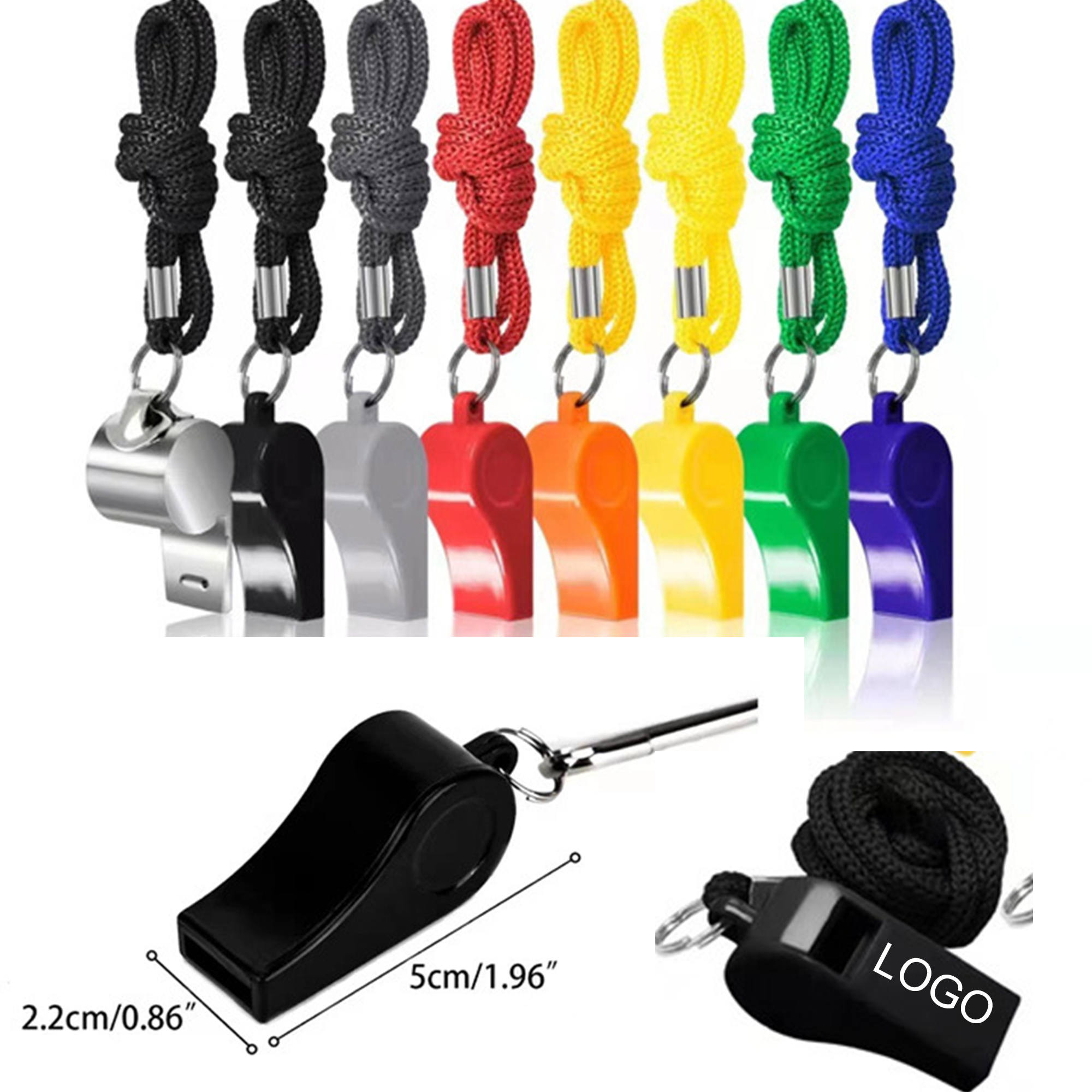 Multi-colored Customizable Whistle 3