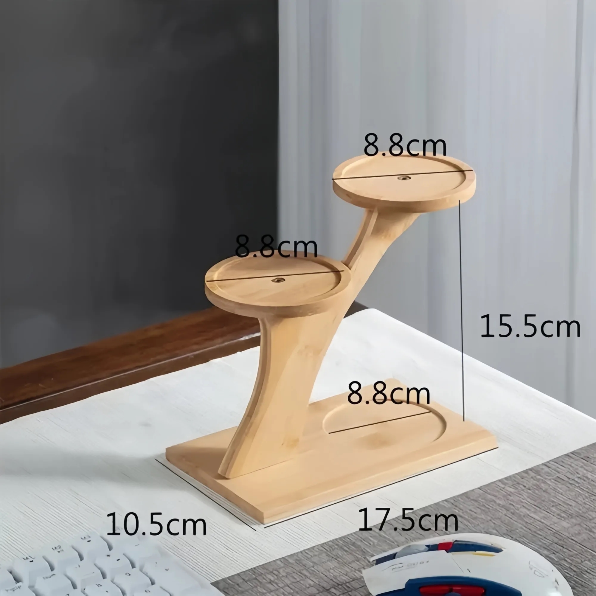Wooden desktop plant rack indoor flower stand 1