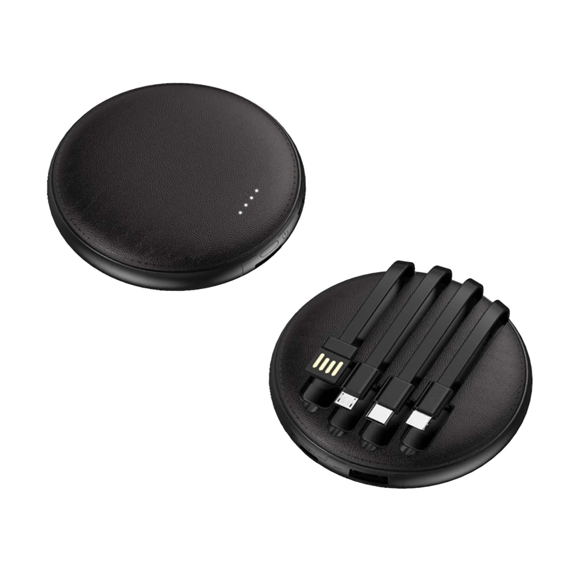 Round PU Power Bank 2