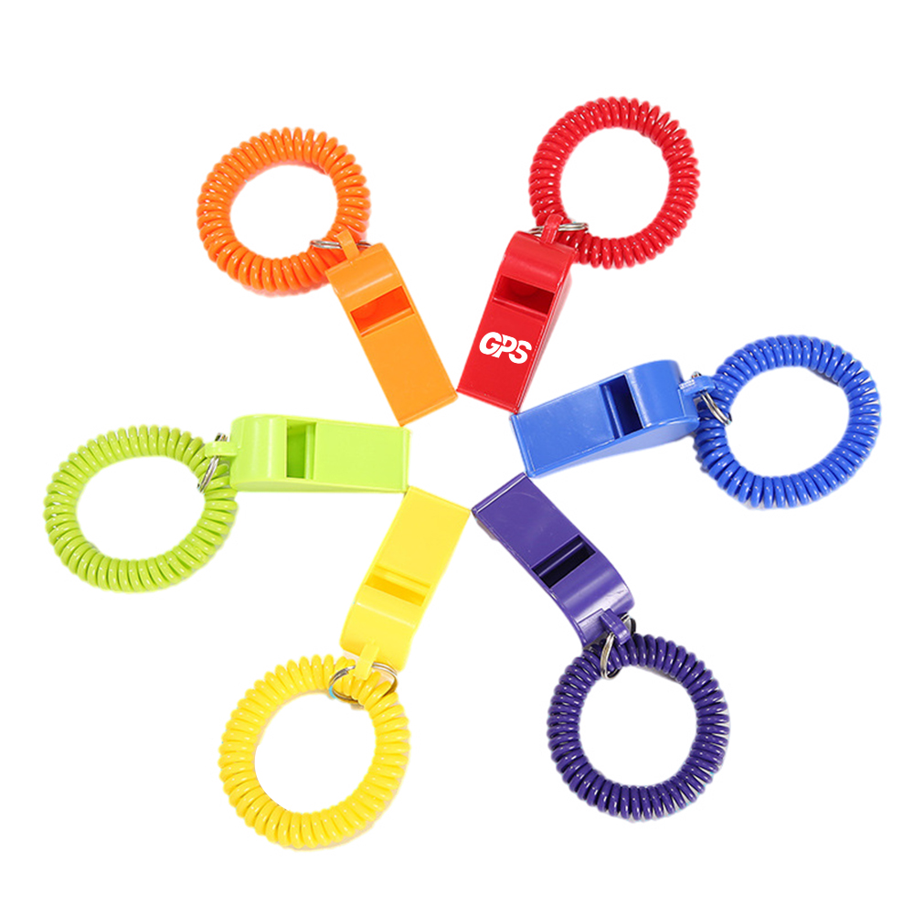 2 1/8 " Colorful Whistle With Spiral Bracelet 3