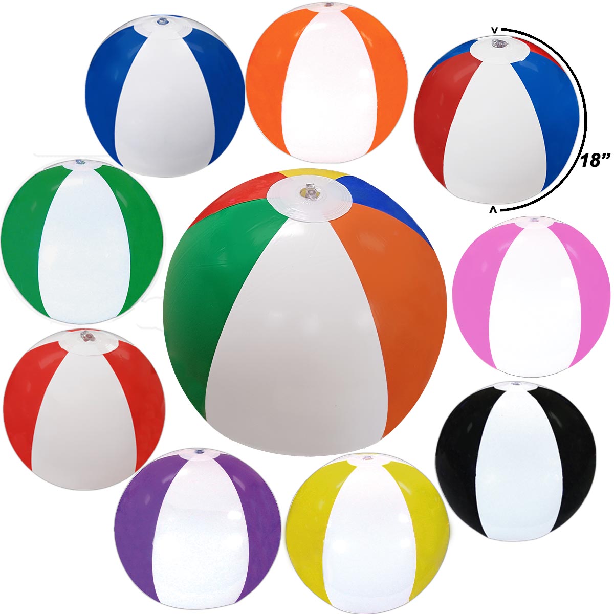 16" Large Delightful Inflatable Beach Ball 8