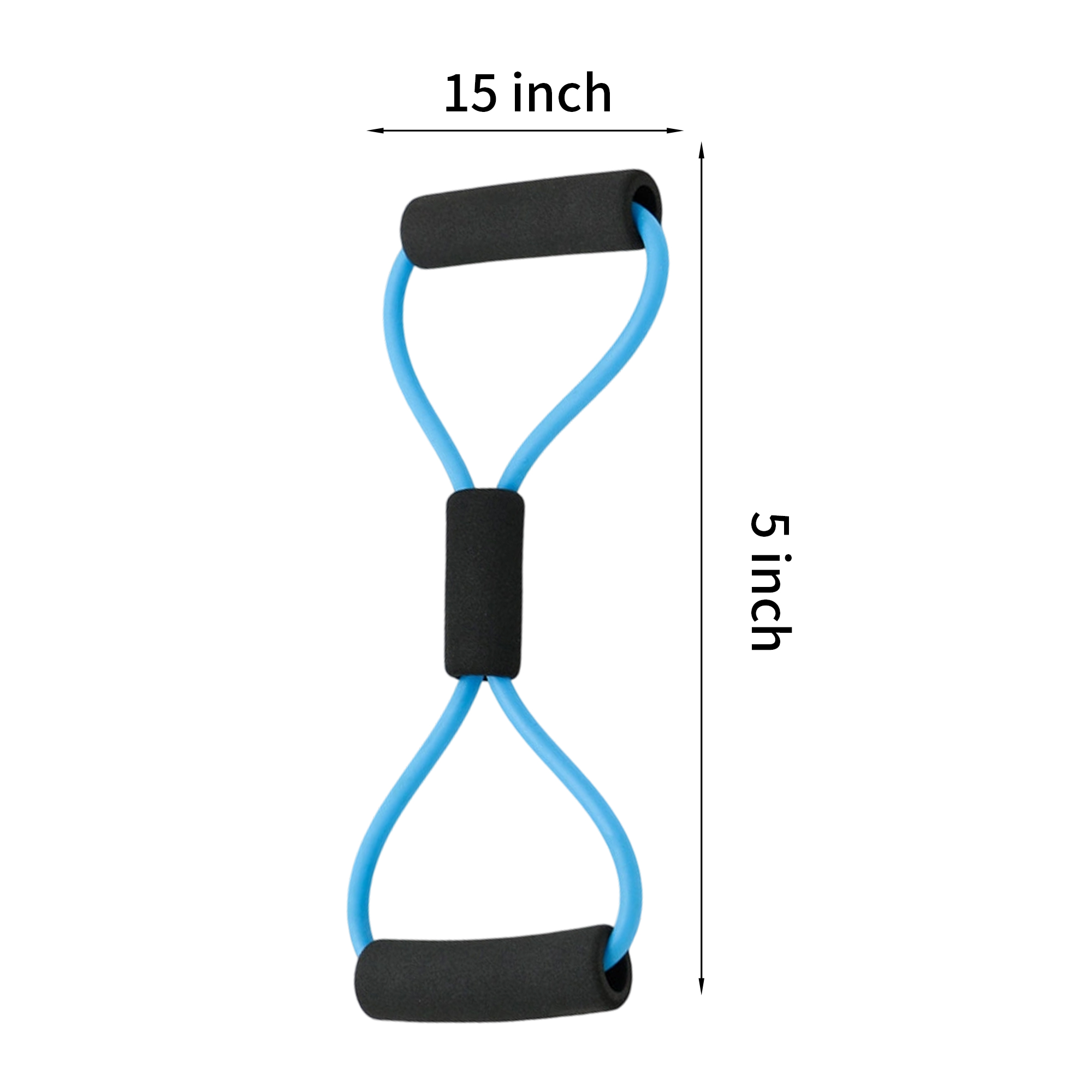 TPE Resistance Band With Foam Handle For Yoga And Strength Training 4