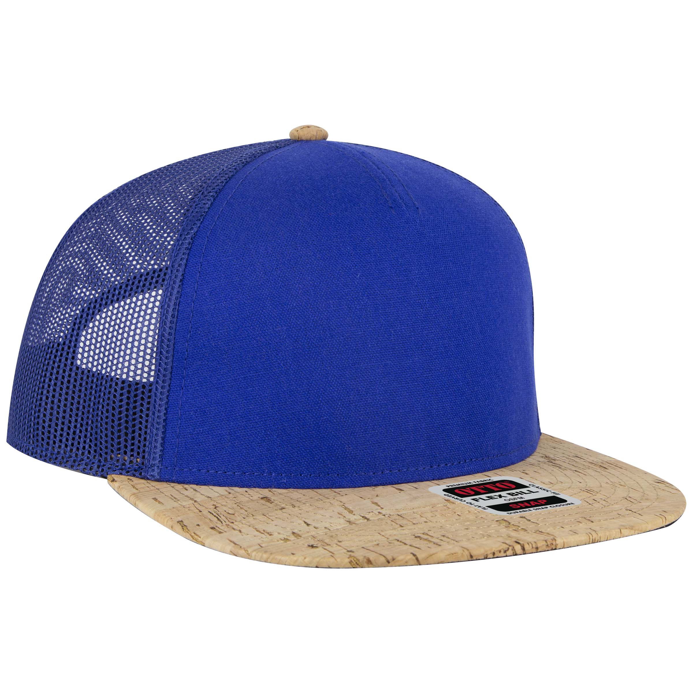 OTTO CAP® OTTO SNAP 5 Panel Pro Style Mesh Back Trucker Snapback Hat 37
