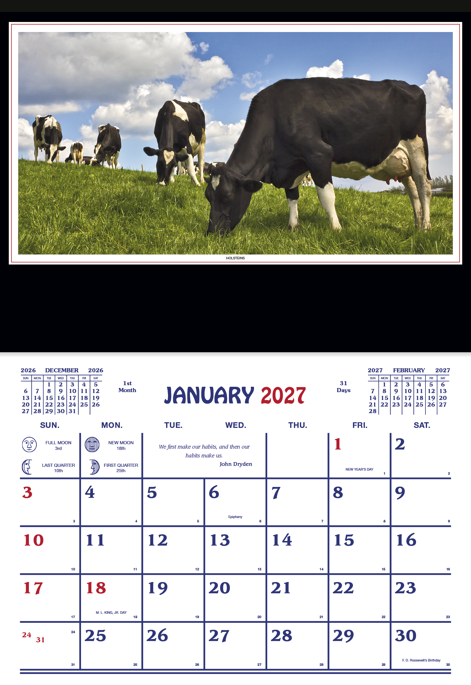 Skinner & Kennedy® Farm Calendar 34