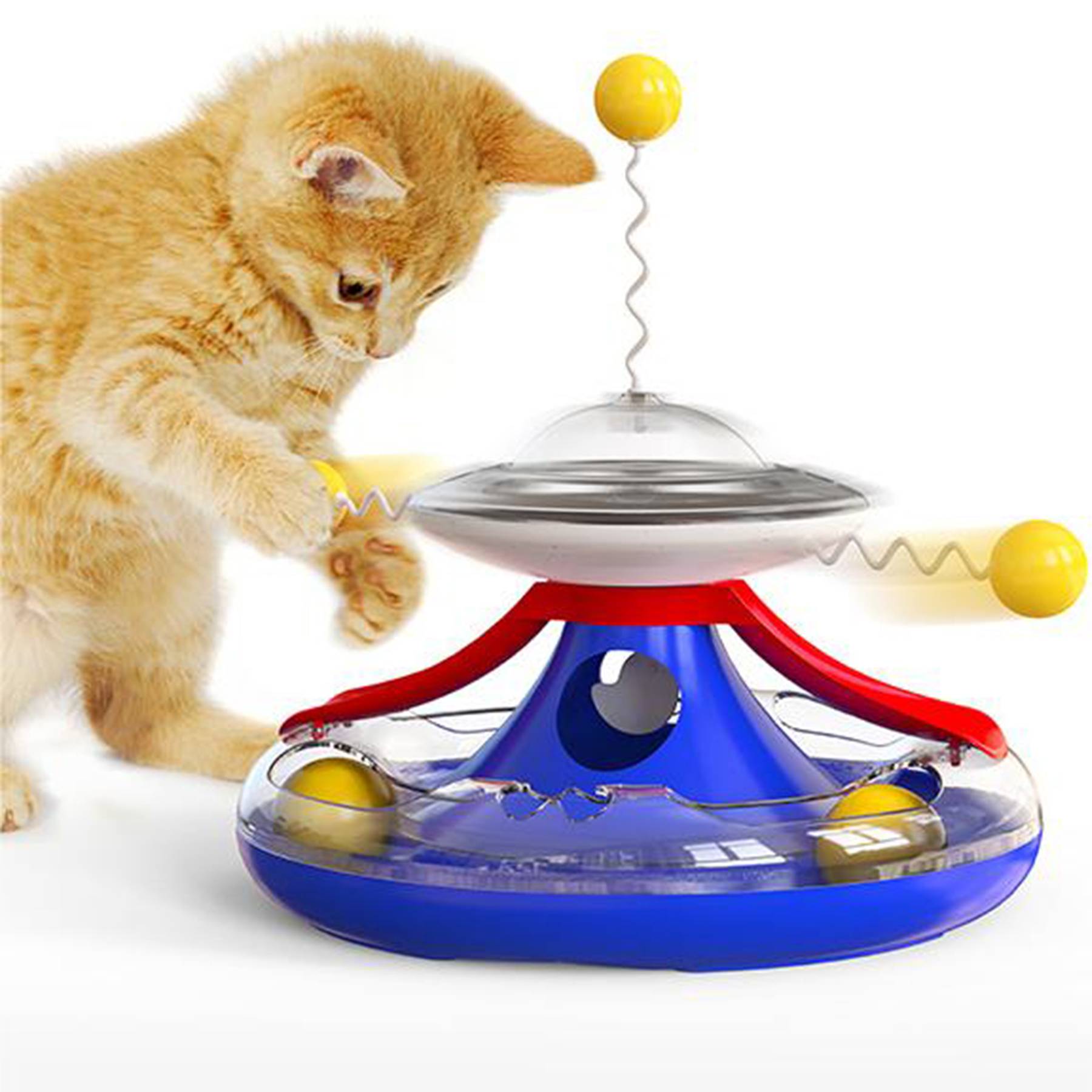 Plastic Food Dispenser Interactive Pet Supplies 1