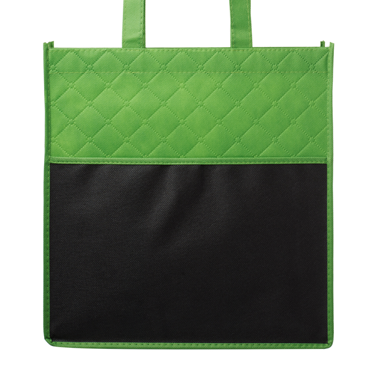 Reusable Quilted Pocket Grocery Tote Bag 5