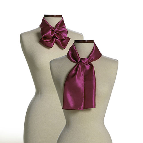 Solid Series Fuchsia Silk Scarf - 8"x45" 1