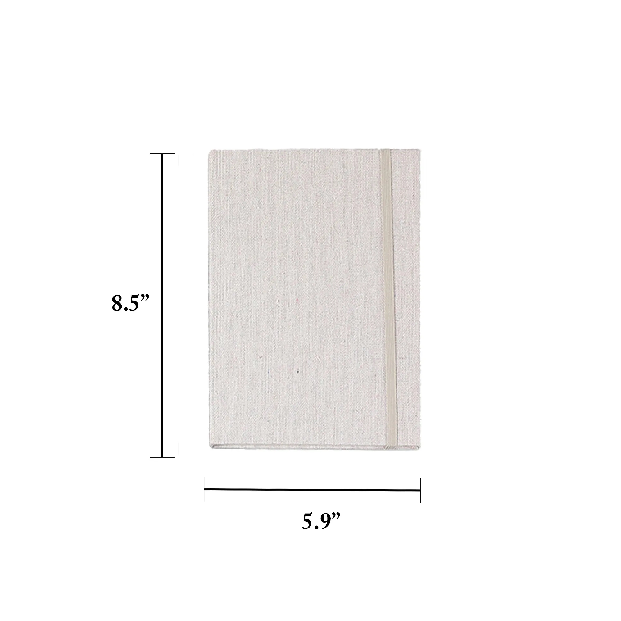 MOQ15 Linen A5 Notebook Hardcover Office Journal 2
