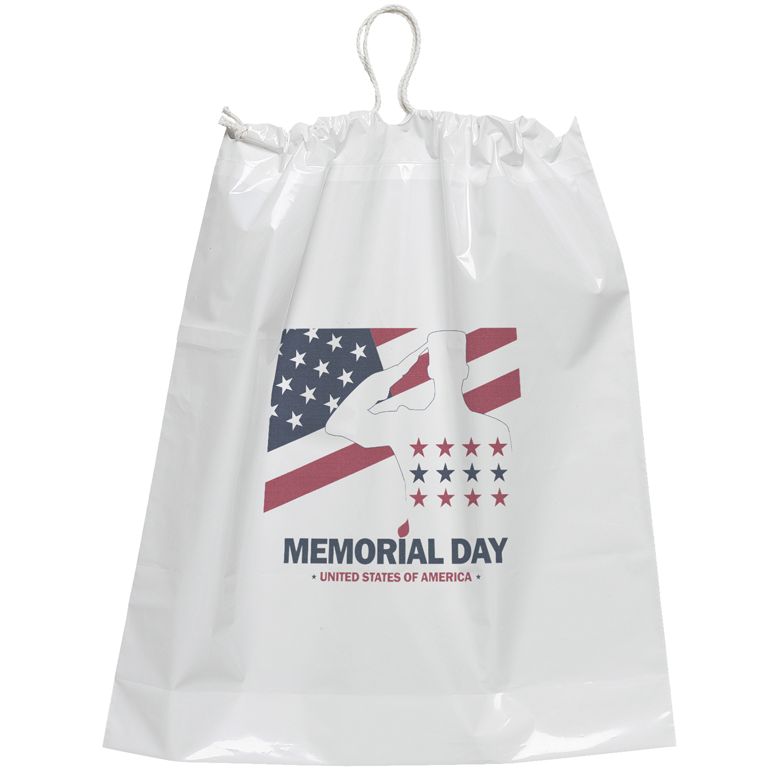 Cotton Draw Bag - 16W x 18H x 4 - Dynamic Color