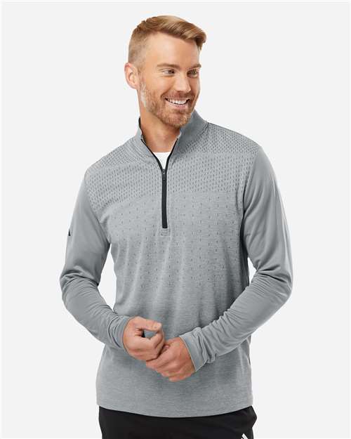 Men's Ultimate365 Heather Block Print Quarter-Zip Pullover - A522 11