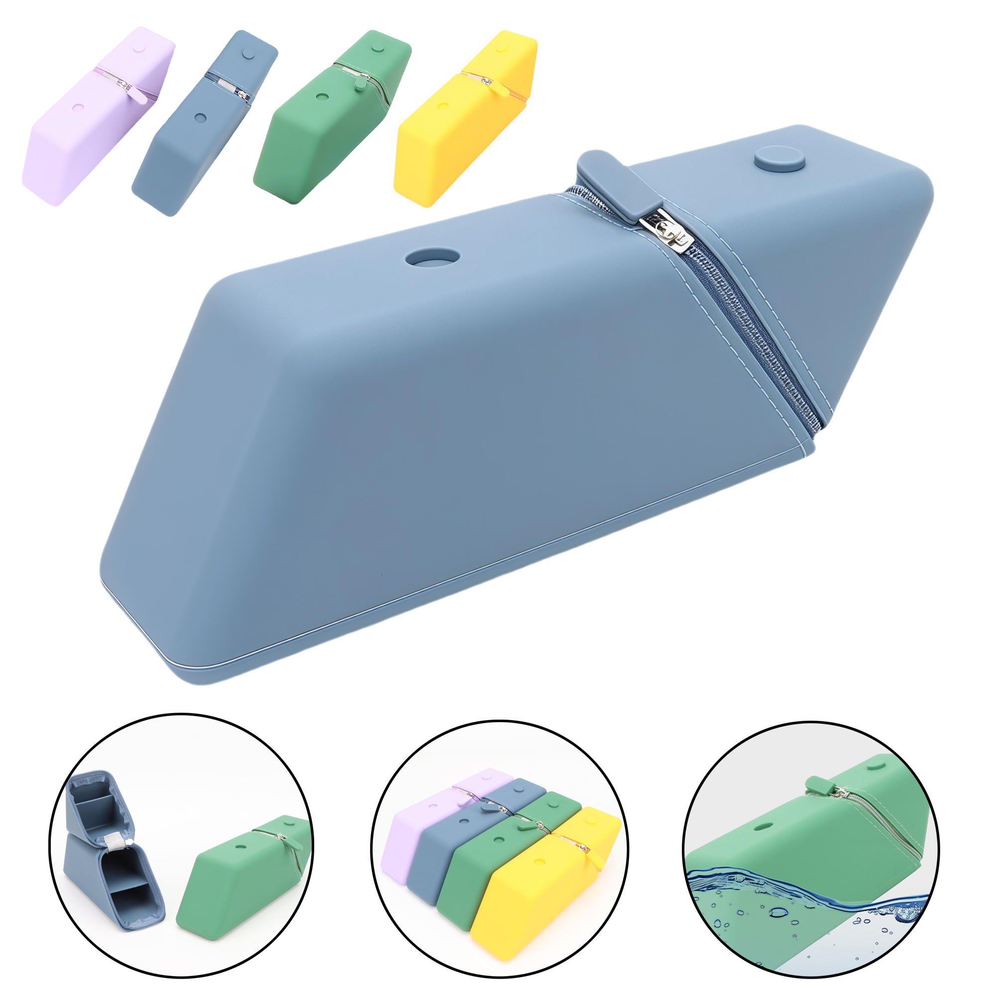 Large Capacity Silicone Pencil Case 6