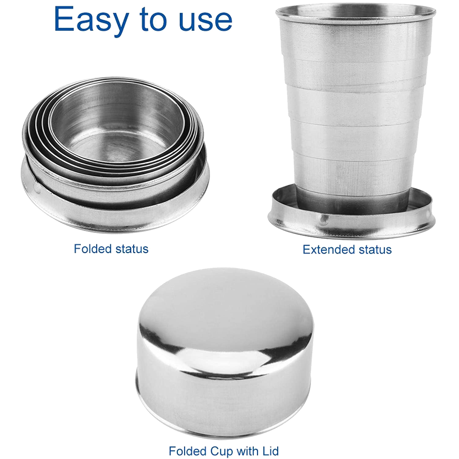 Stainless Steel Telescopic Cup 5