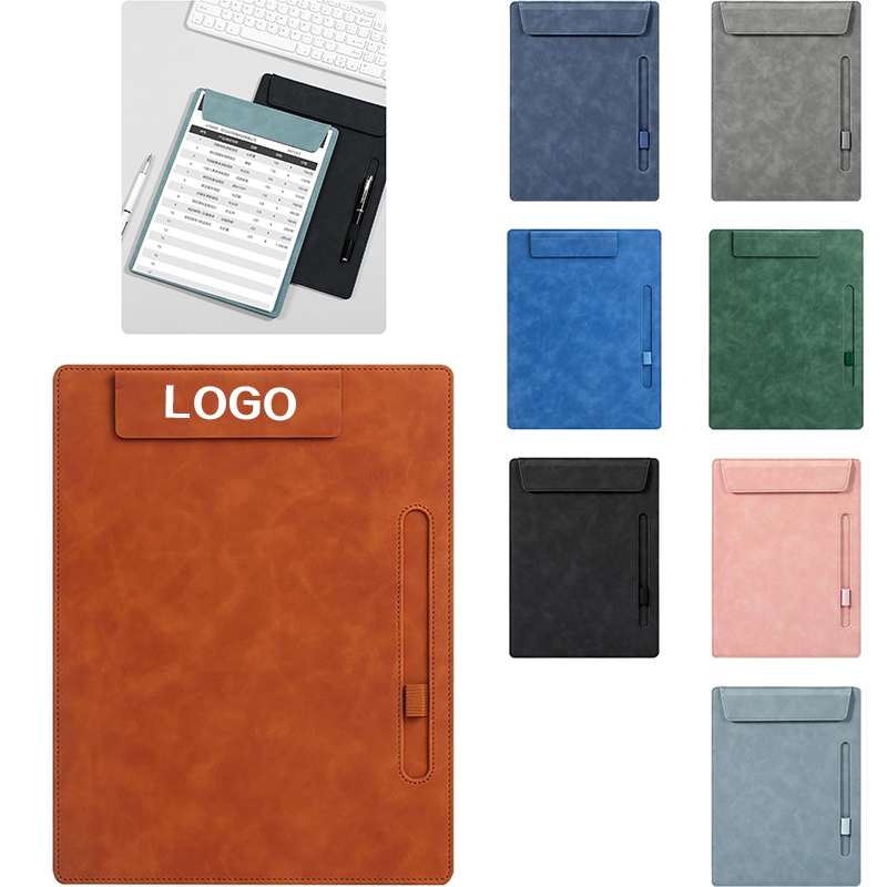A4 Leather Magnetic Clipboard Folder 10