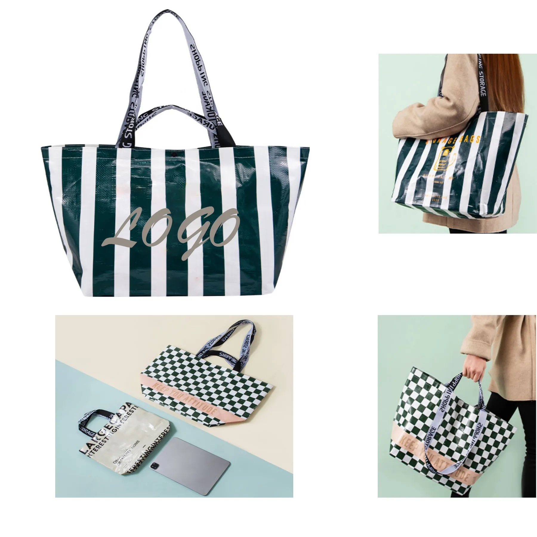 Reusable Printed Nylon Bag For Shopping 1