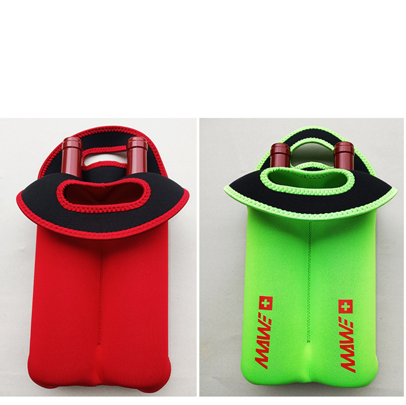 Pure Color Two Bottle Insulated Neoprene Wine Holder 5
