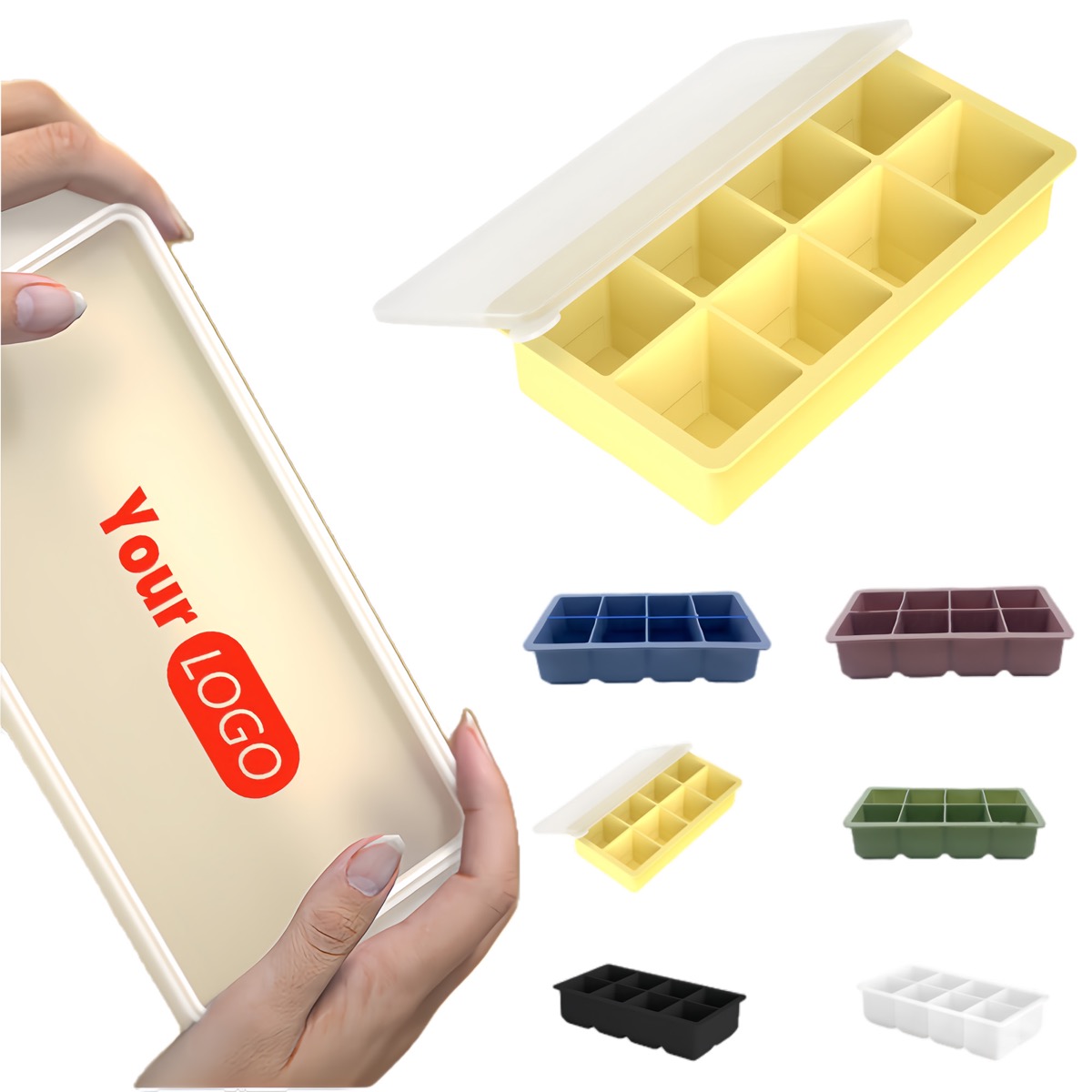 Silicone 8-cavity Ice Cube Tray 4