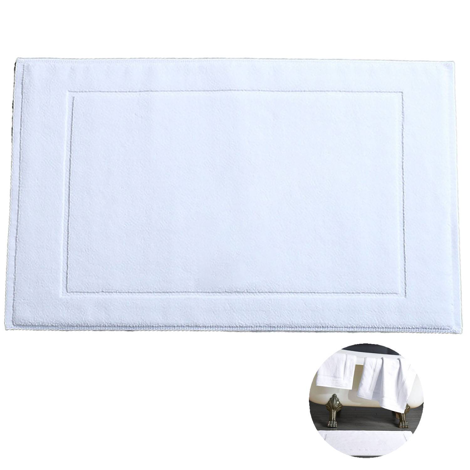 Non-Slip Cotton Bathroom Floor Mat 2