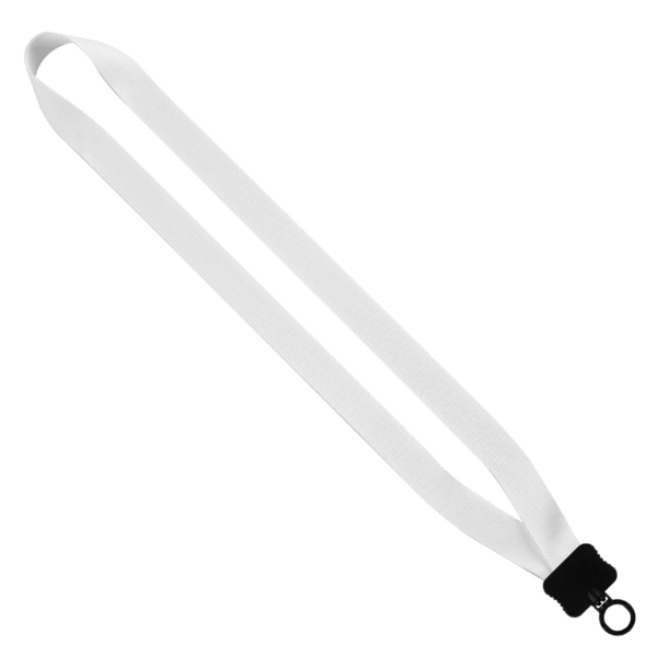 3/4" rPET Dye-Sublimated Waffle Weave Lanyard with Plastic Clamshell and O- 2