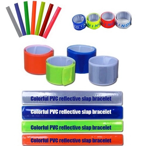 Colorful PVC Reflective Slap Bracelet 2