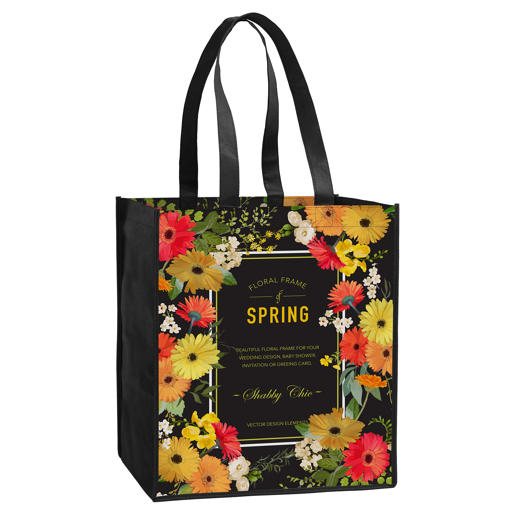 Laminated Non-Woven Tote Bag(13" X 15" X 10") 17