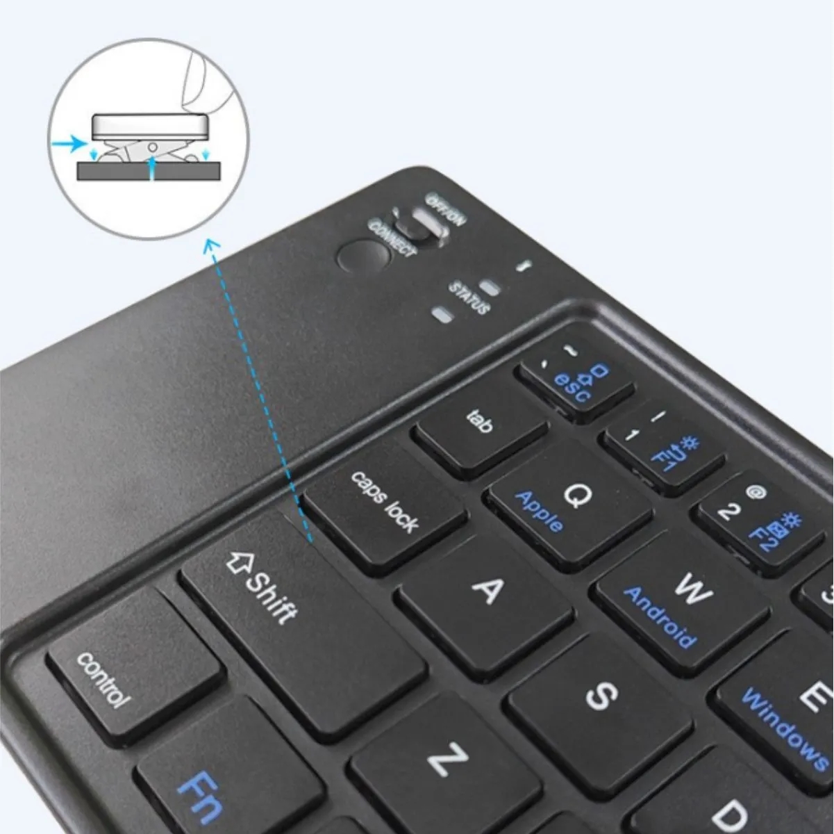 Bluetooth Foldable Keyboard For Phone Tablet And Laptop 7