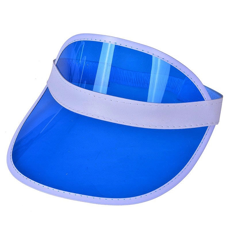 PVC Clear Colored Sun Visor Hat 8