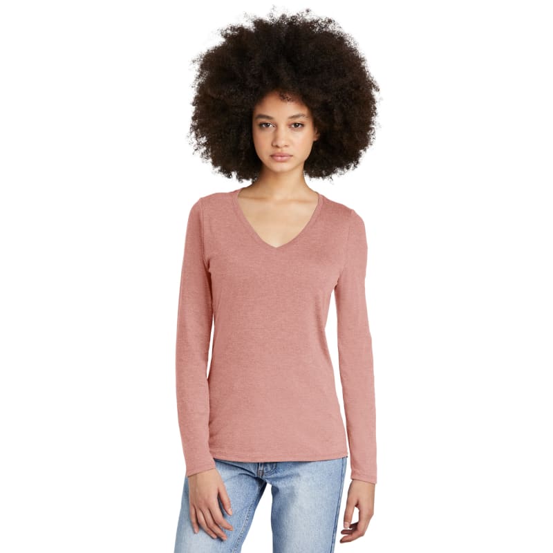 District Women's Perfect Tri Long Sleeve V-Neck Tee 20