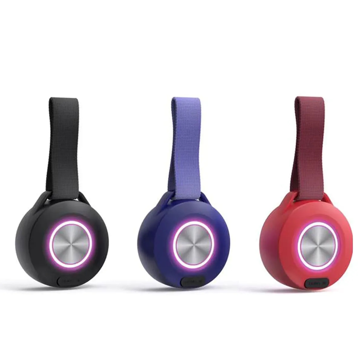 Portable Waterproof Bluetooth Speaker With Colored Light 6