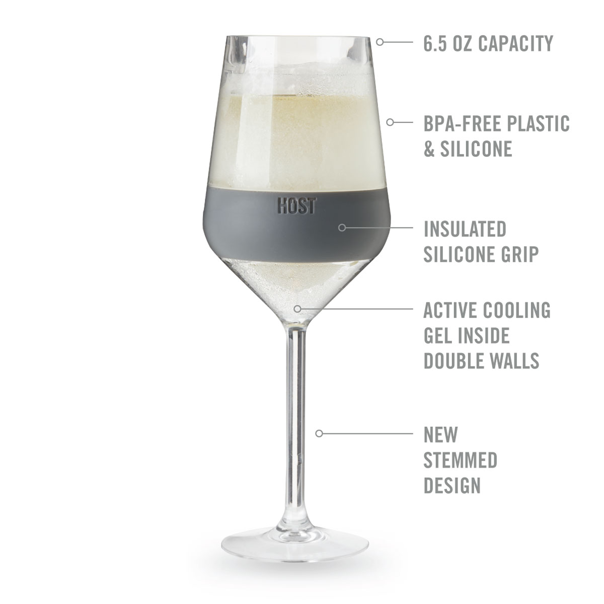 HOST® Stemmed Wine FREEZE™ Tumbler, set of 2 8