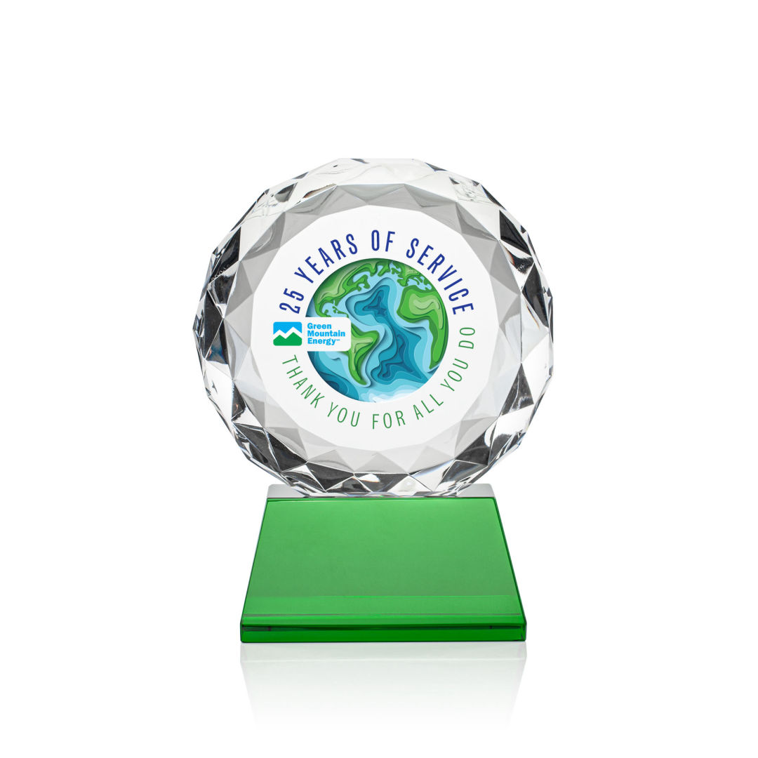 Seville VividPrint™ Award on Entwhistle Base - Green 9