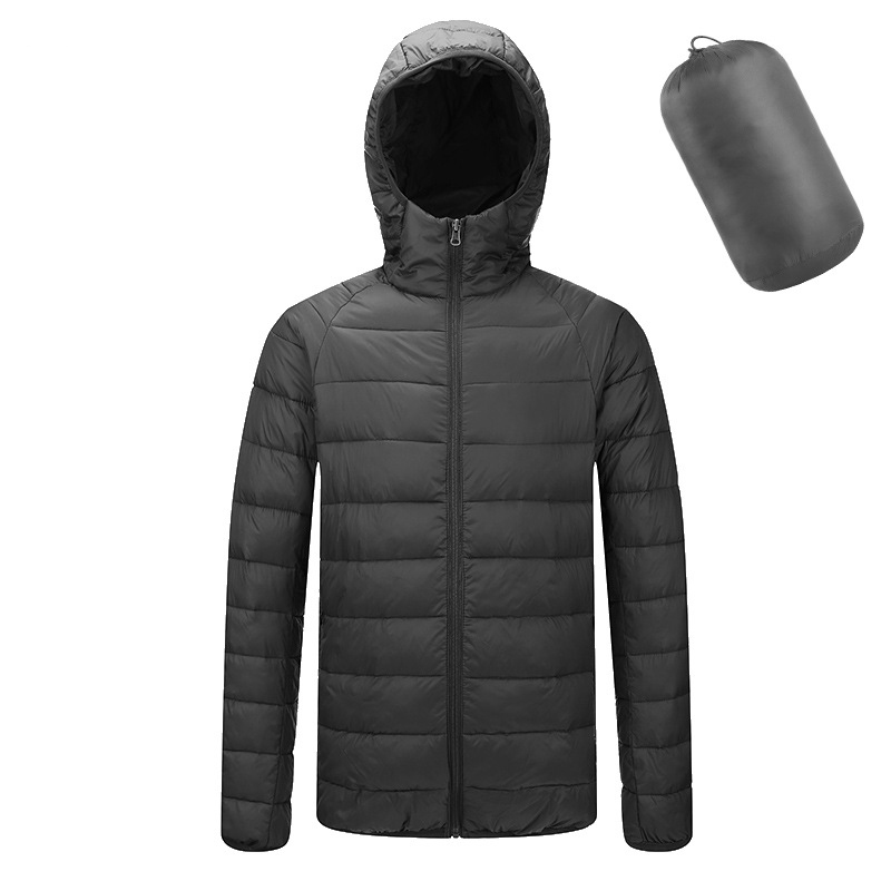 Men's Lightweight Water-Resistant Packable Hooded Puffer Jacket 11
