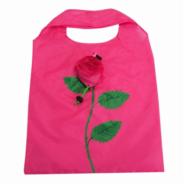 Rose Flowers Foldable Shopping Tote Bag 3