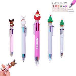 6 Colors Refills Christmas Gift Pen 1