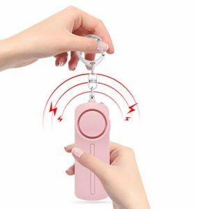 Bar Shaped Alarm Keychain With Flashlight And 120DB Panic Sound 10