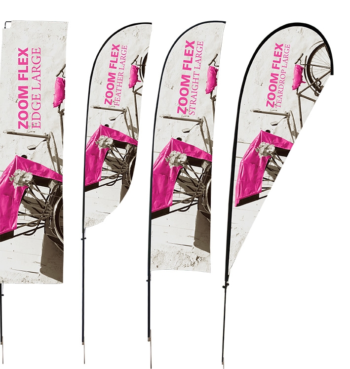 Zoom Flex Large Outdoor Flag Double Sided 2