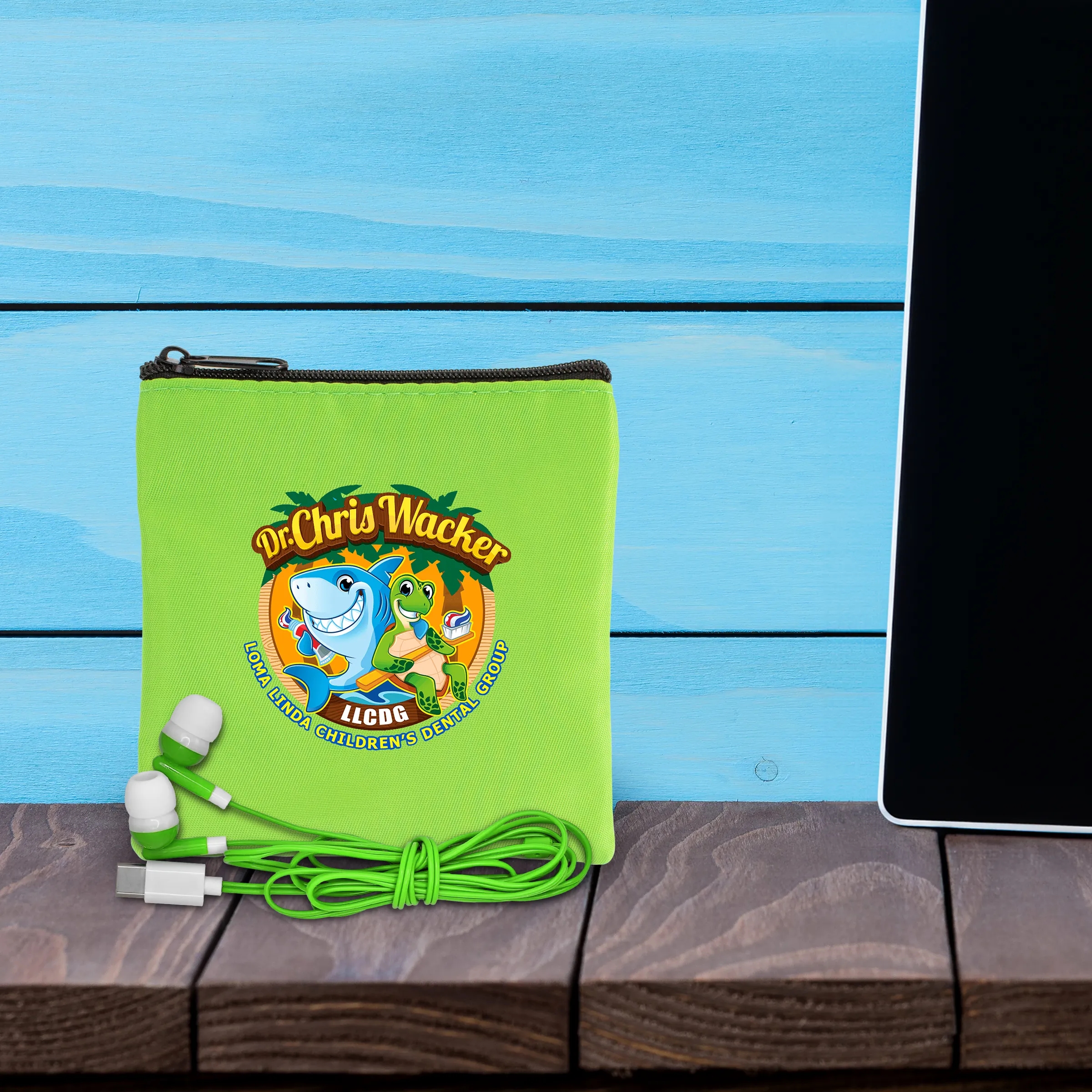 Colorful RPET Ear Bud Pouch 16