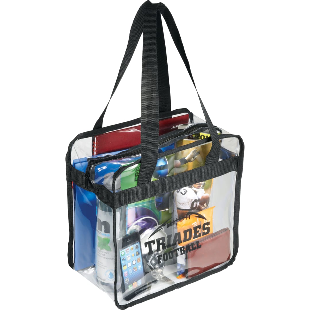 Game Day Clear Zippered Safety Tote 37