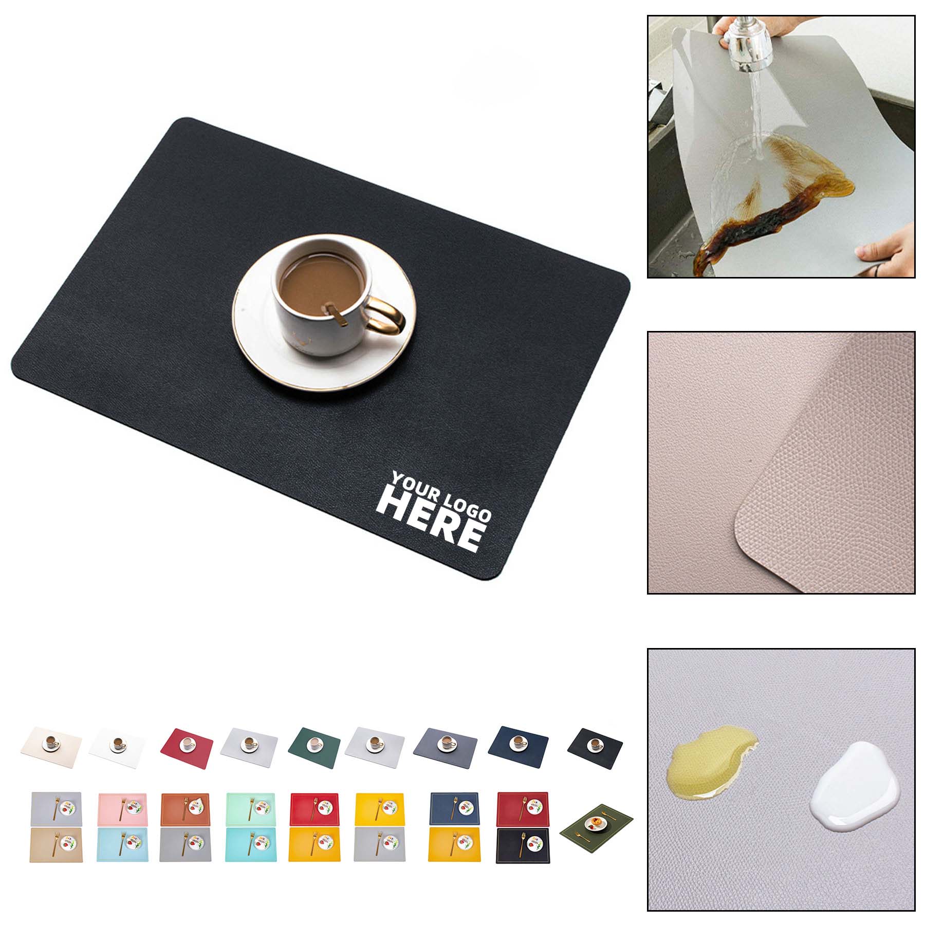 PU Table Mat Heat Resistant Waterproof 2