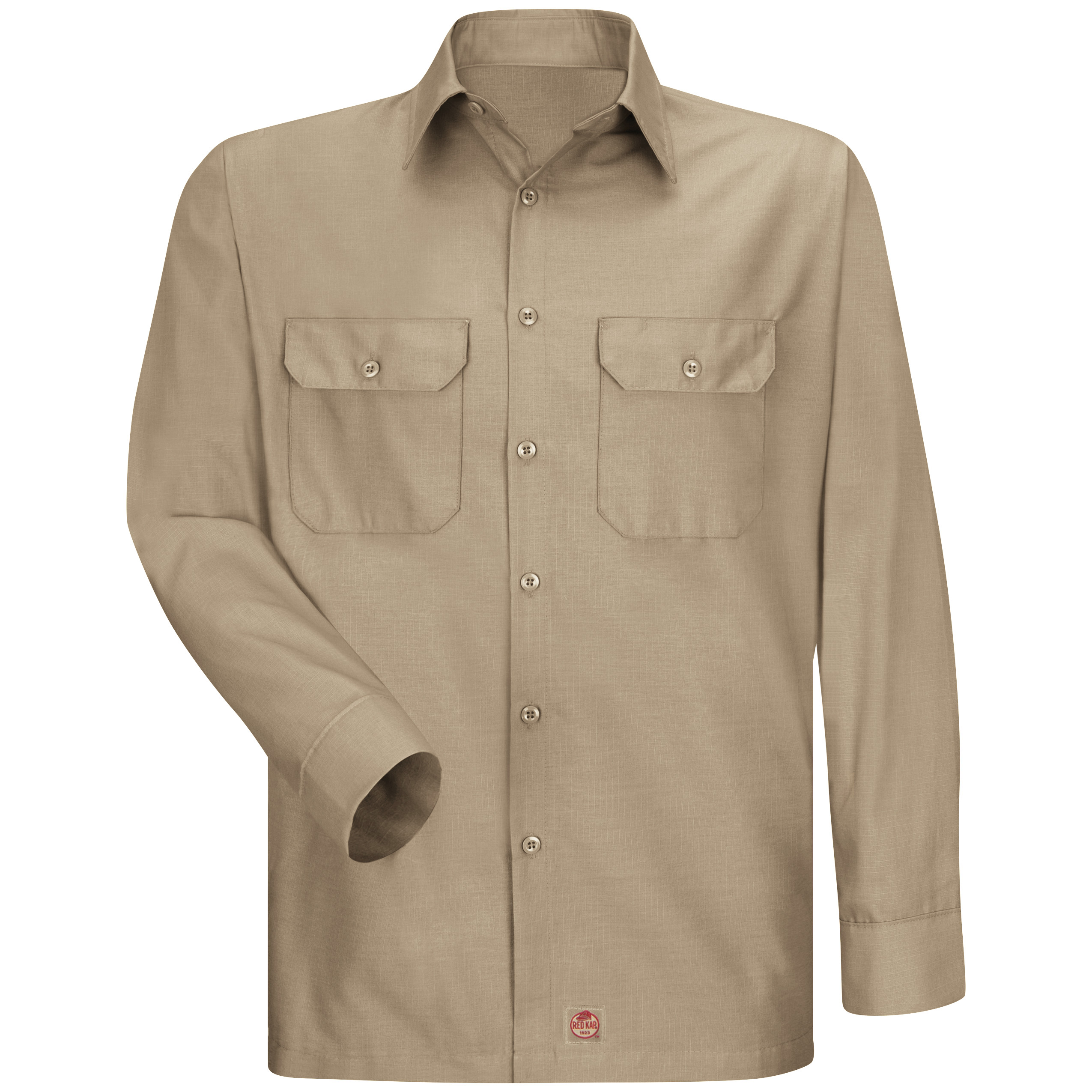Red Kap® Men's Long Sleeve Solid Rip Stop Shirt 9