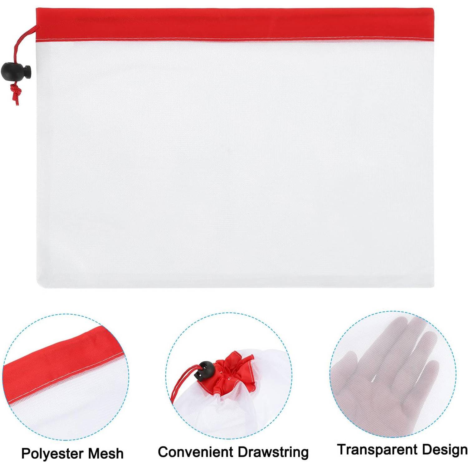 Mesh drawstring polyester bag 7