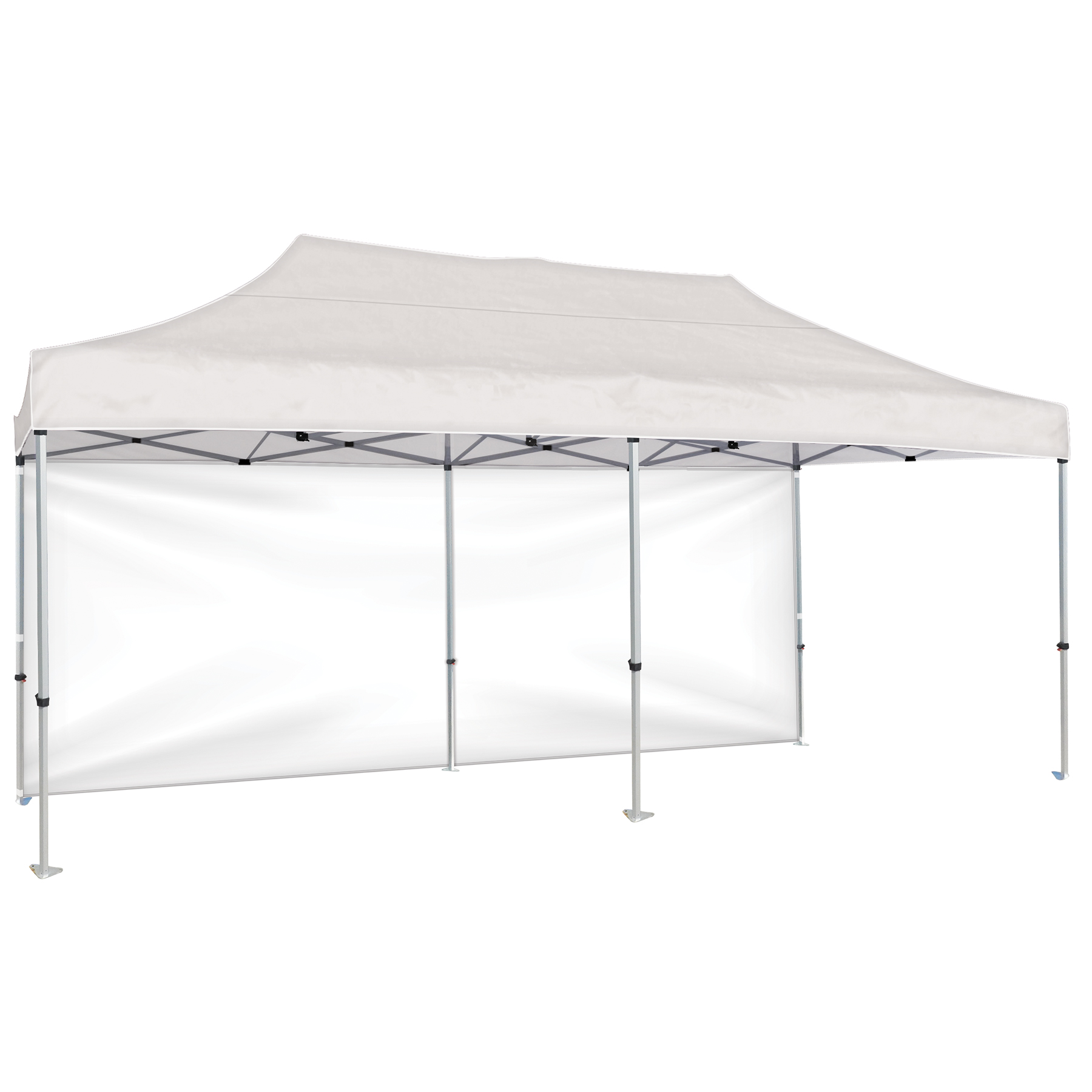 10' x 20' Heavy Duty Canopy Tent with One Full Double Sided Wall 8