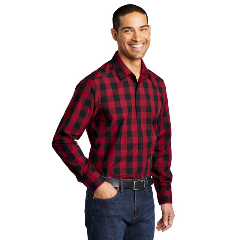 Port Authority Everyday Plaid Shirt. 8