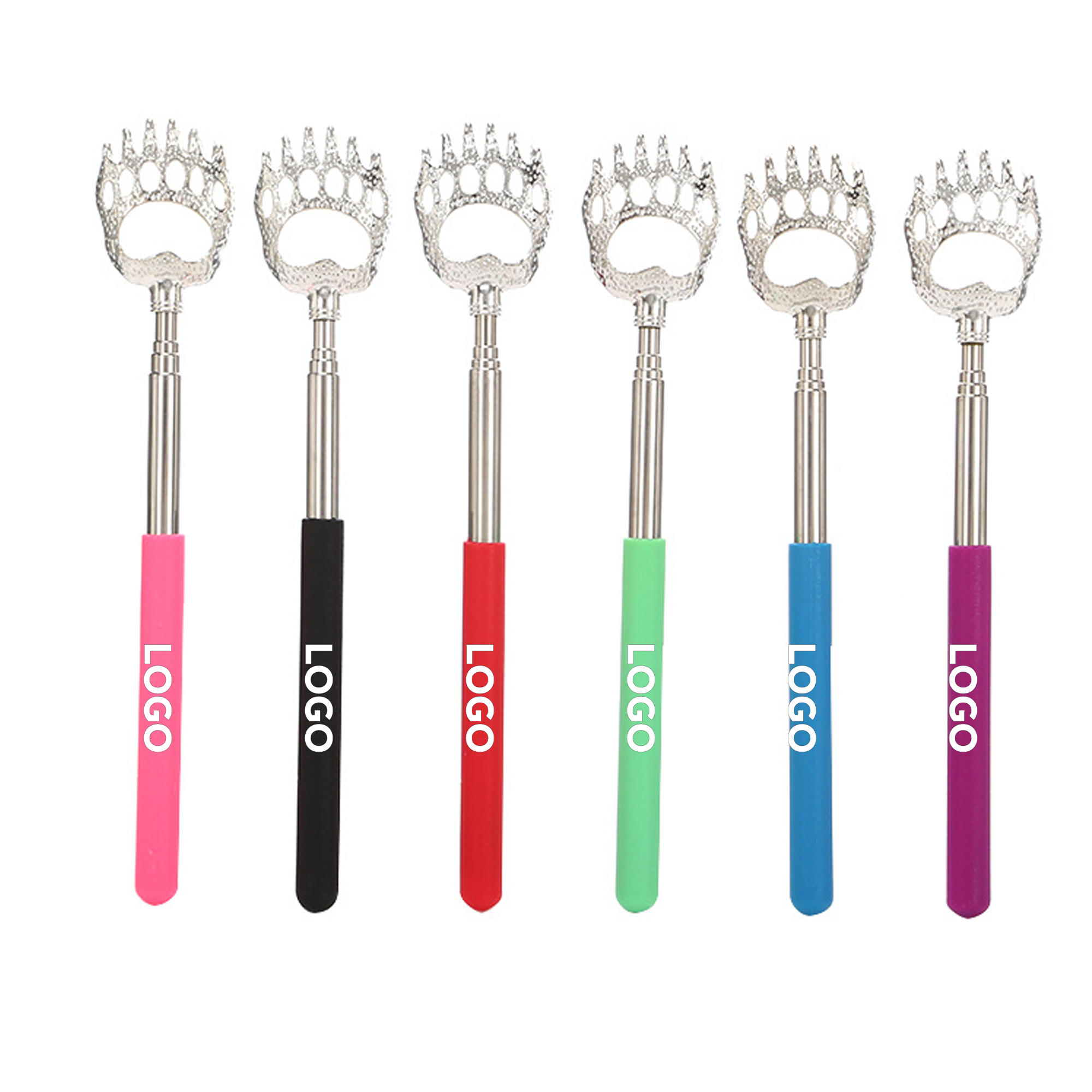 Extendable Stainless Steel Bear Claw Back Scratcher 1