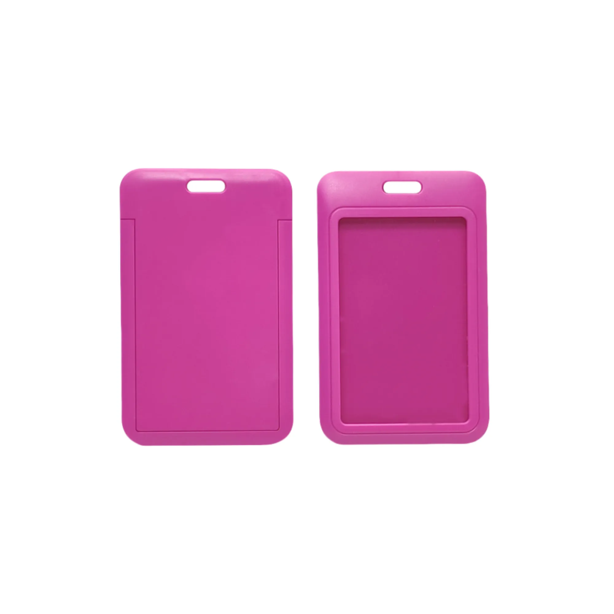 Slide Open Plastic Portrait Lanyard Card Holder 15