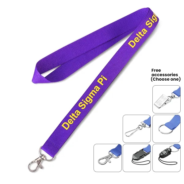 1" Imprinted Polyester Lanyard 4