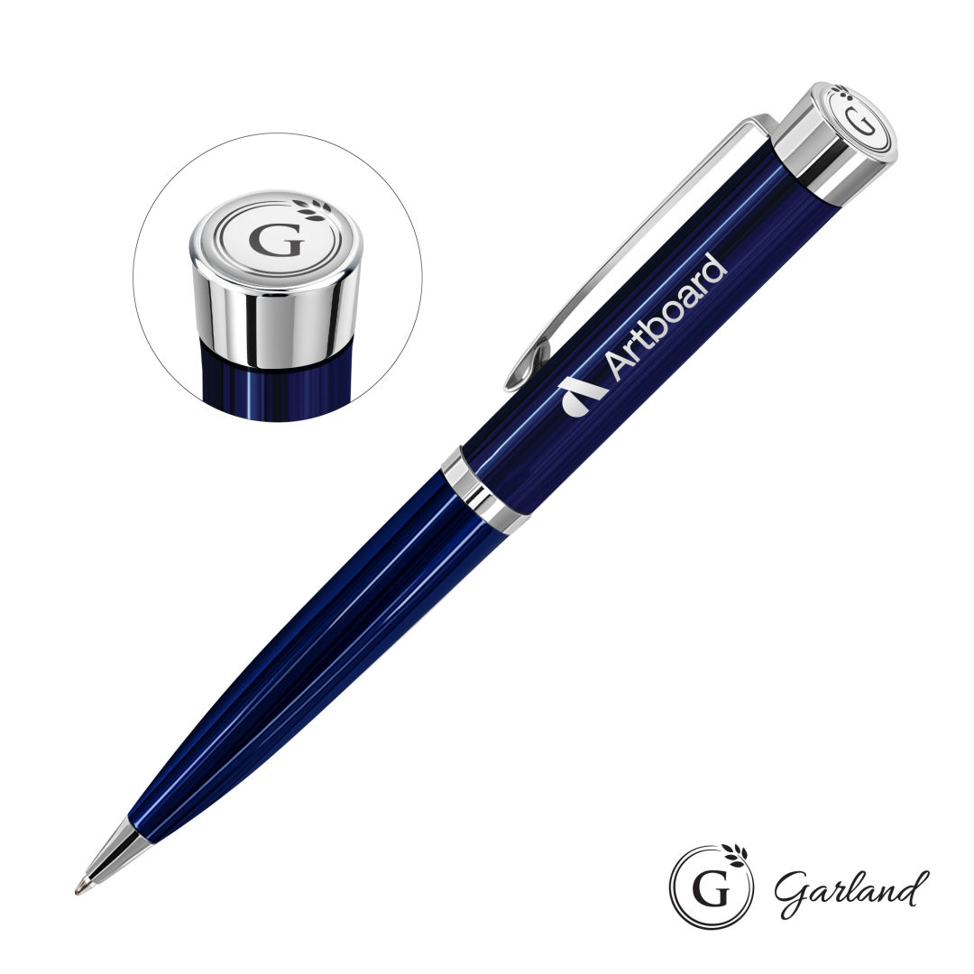 Garland® Executive Color Ballpoint Twist Pen - Chrome 3