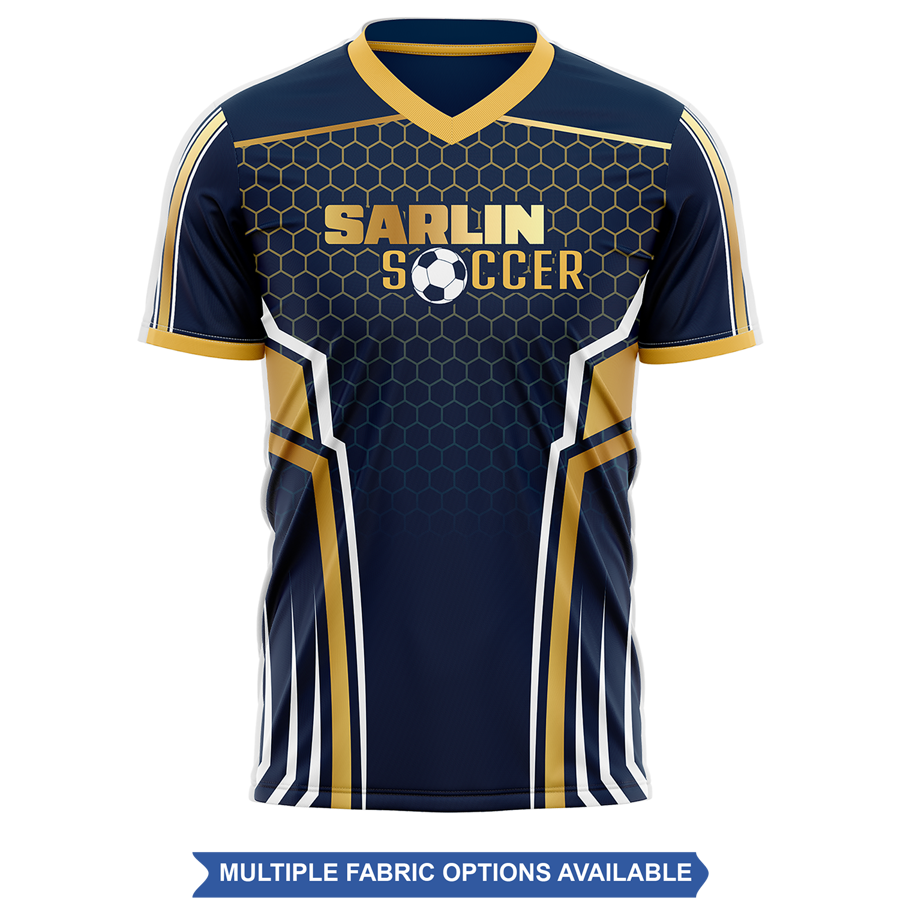 Men's and Kids' Sublimation Short Sleeve Soccer Jersey - 7